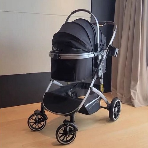 中大型宠物推车折叠分离老年伤犬遛狗车减震静音大空间猫咪外出车