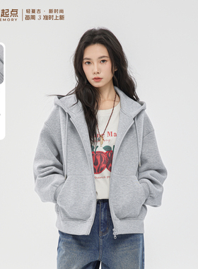记忆的起点卫衣外套2026春季新款宽松显瘦连帽休闲上衣70AC41664