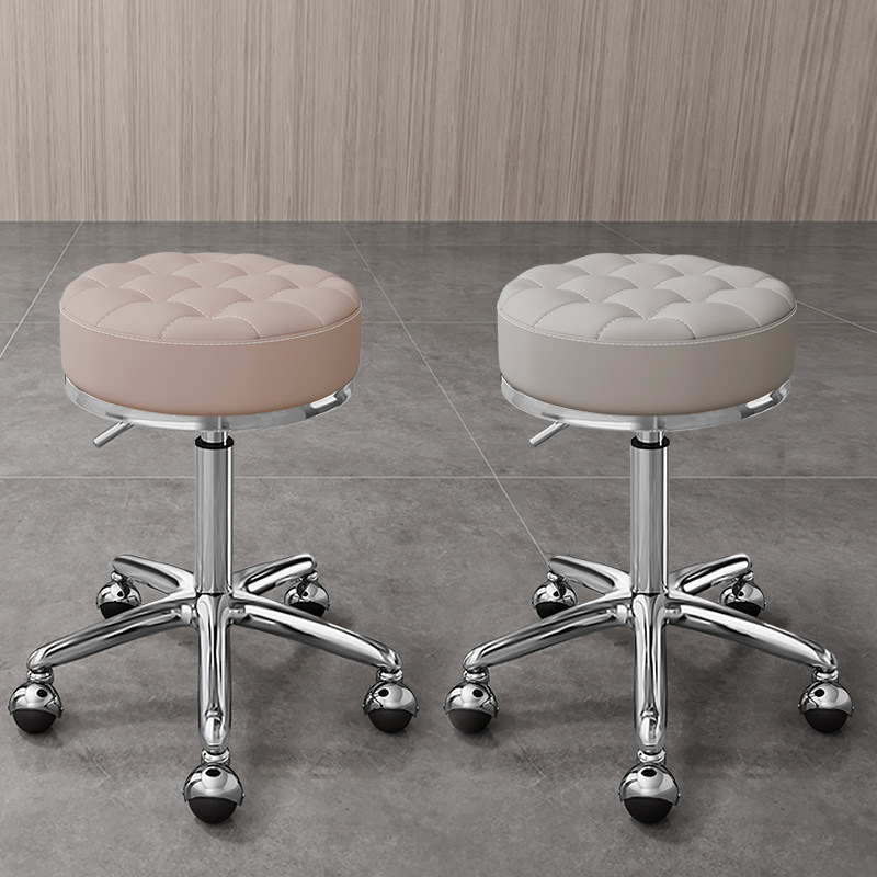 美容凳美容院专用滑轮凳升降旋转凳子大工凳美甲美发凳家用小圆凳