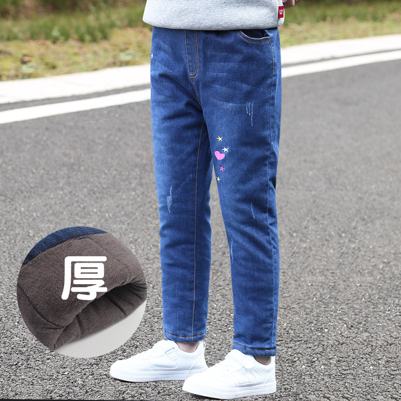 女童加棉裤子儿童加厚夹棉牛仔裤冬装宝宝棉裤外穿长裤秋冬新款小,童装/婴儿装/亲子装,裤子,淘宝优惠券,粉丝福利购,淘宝优惠卷