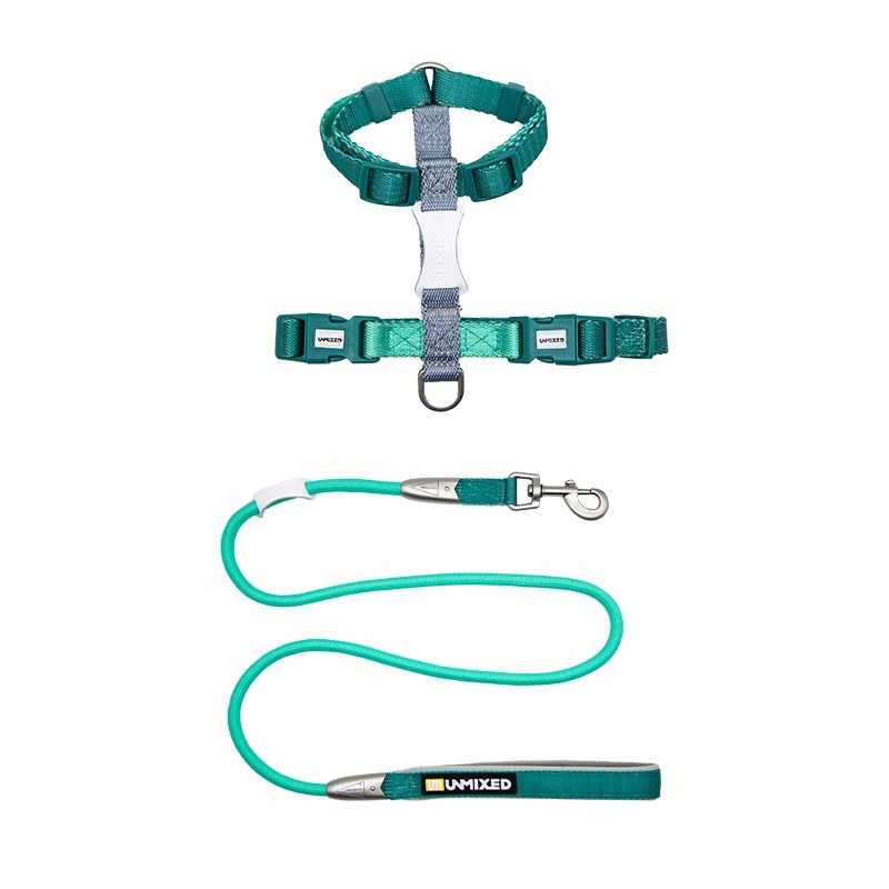 UNMIXED猫咪牵引绳防挣脱外出溜遛小猫工字型胸背绳子可调节专用