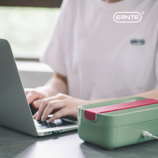 昂特ERNTE加热饭盒电热蒸饭便当盒上班族可插电免注水陶瓷内胆