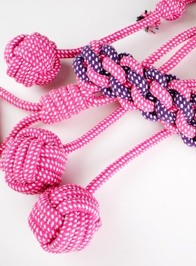 宠物用品大狗玩具小狗洁牙啃咬互动狗狗宠物棉绳玩具套装耐咬金毛