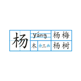 小学生语文预习印章拼音田字格音序笔画结构笔顺多音字组词学习章