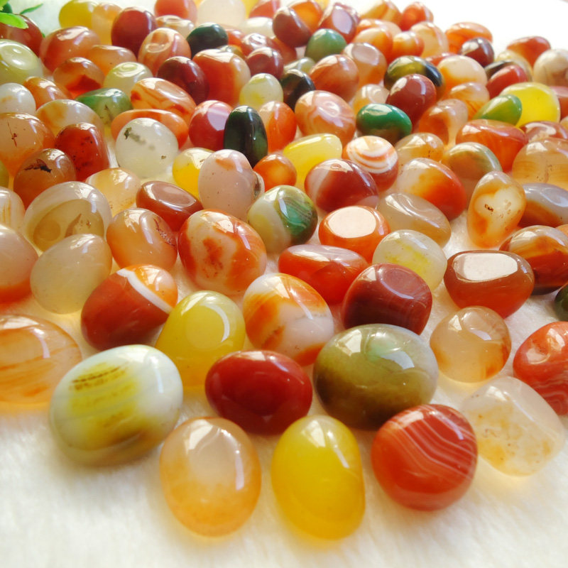 雨花石鹅卵石天然小石子鱼缸造景花盆装饰盆栽园艺彩石头包邮