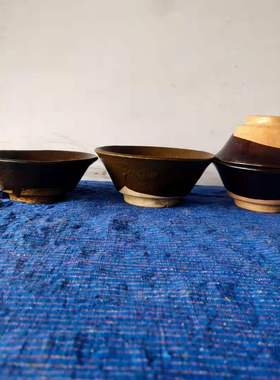 民俗老物件怀旧收藏老土碗旧碗农村酒碗旧货杂项老东西道具摆件