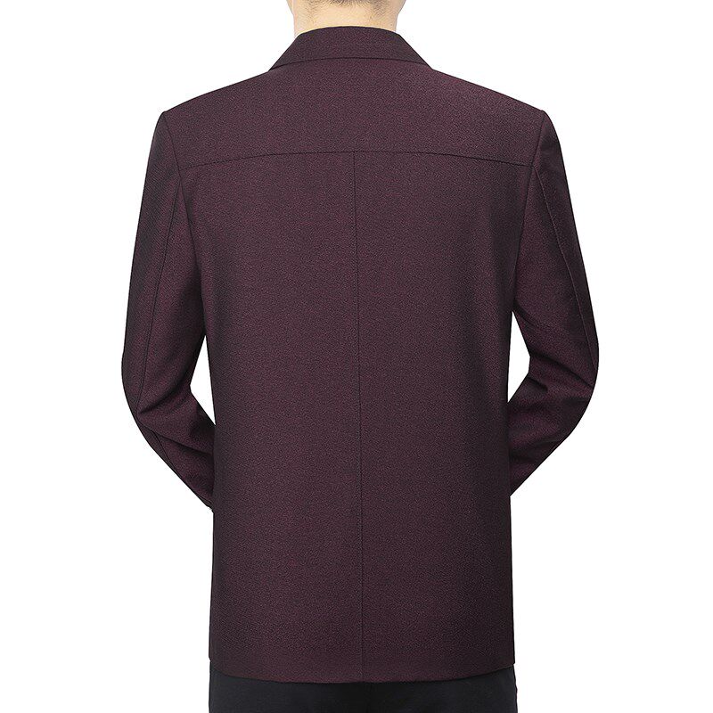中年爸爸装三粒扣西装外套男便西中老年春秋薄款老爸休闲西服上衣,男装,休闲西服,淘宝优惠券,粉丝福利购,淘宝优惠卷