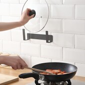 锅盖架壁挂式 免打孔家用厨房菜板案板砧板神器多功能收纳置物架