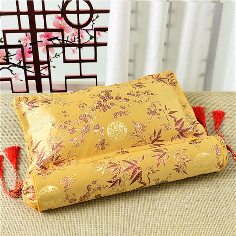 贡缎提花连体颈椎枕套枕芯套艾草荞麦花草各种枕头护颈枕商超网红,床上用品,枕套,淘宝优惠券,粉丝福利购,淘宝优惠卷