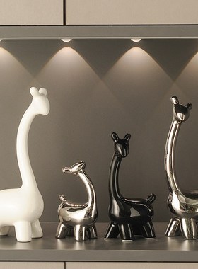 轻奢软装家居客厅鹿摆件装饰品创意酒柜餐边柜摆设工艺品乔迁礼品