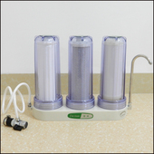 净水器 三级厨房台式 三筒过滤器 家用台式 金田008A三级超滤净水器