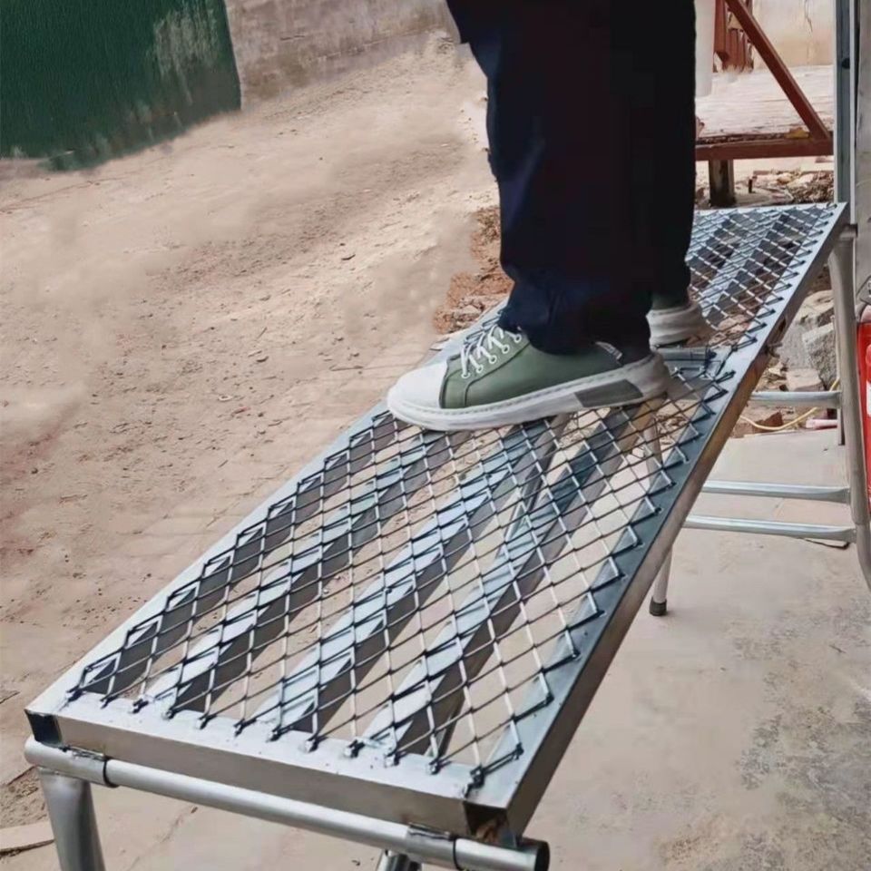 折叠网面马凳加厚升降多功能脚手架移动装修凳施工登高凳圆腿梯凳