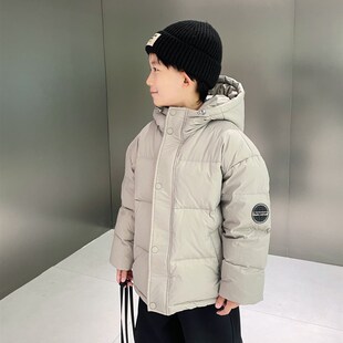 儿童羽绒服男款2023新款男童外套冬季加厚男宝宝连帽冬装秋冬款潮