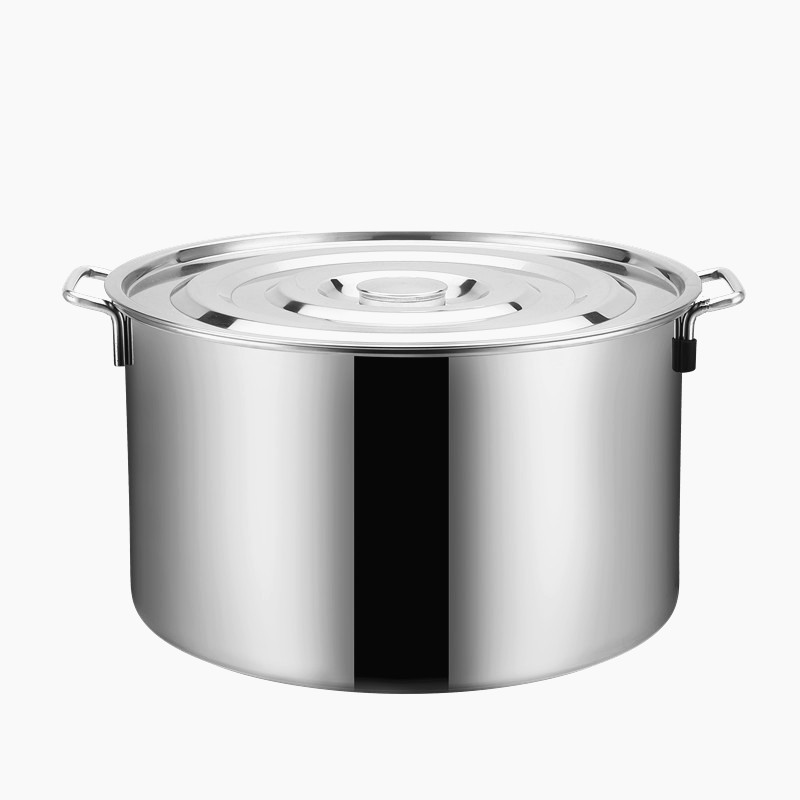 加厚无磁不锈钢汤桶米桶带盖油桶半桶储水桶油桶高桶汤锅多用桶