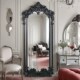 法式 壁挂穿衣镜客厅落地镜 复古雕花试衣镜镜子家用置地全身镜欧式