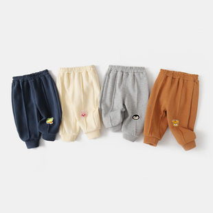 婴儿长裤子衣服米呢绒春装新款春秋儿童男童女宝宝小童3岁6个月