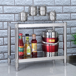 35x20公分宽25x40cm30x50长55/60/70/80厨房不锈钢台面两层置物架