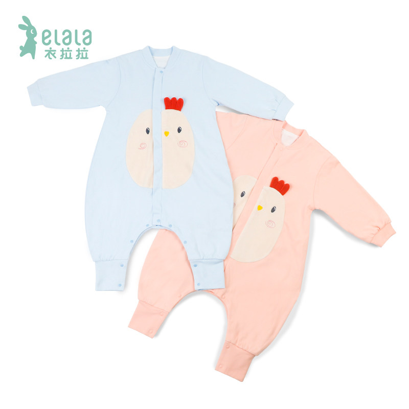 衣拉拉2021秋冬婴幼儿防踢被0-4岁男女童保暖分腿睡袋一体式被子