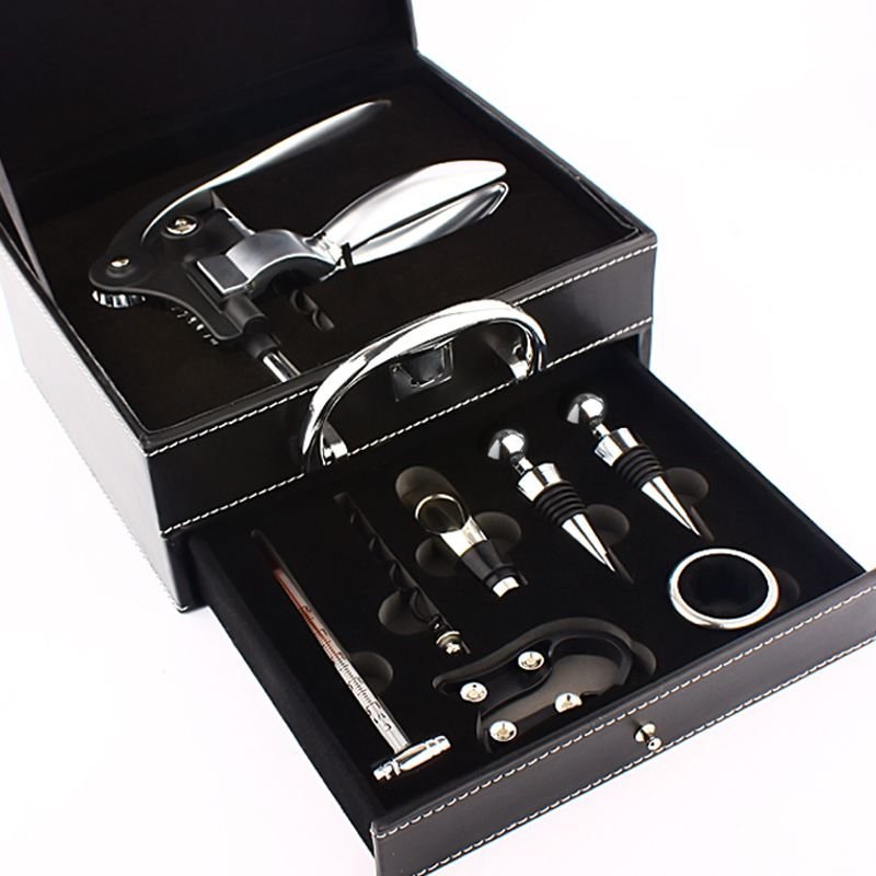 创意红酒开瓶器套装家用红葡萄酒起子酒瓶塞倒酒器礼盒装酒具套装