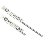 304不锈钢防盗门插销门栓门闩 插销锁扣红古 子母双开大门天地暗装