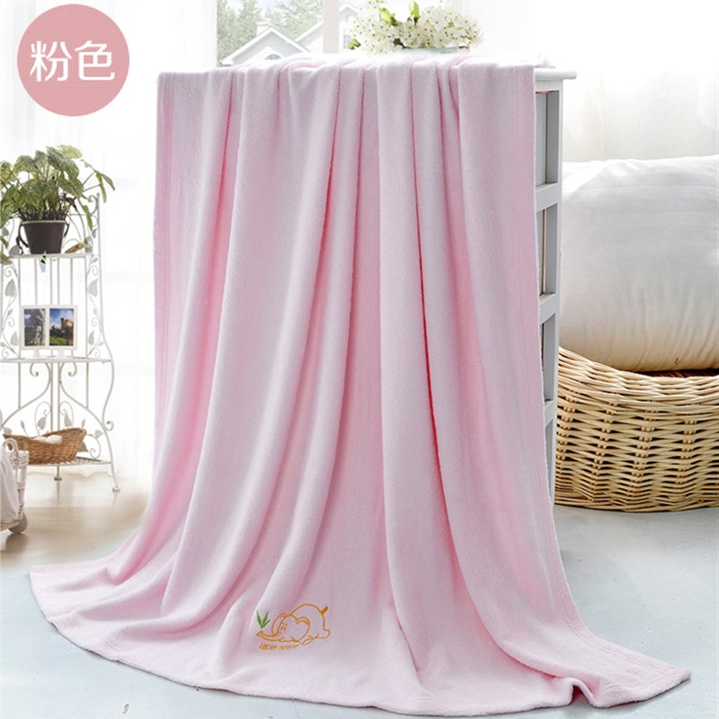 竹纤维毛巾被 夏凉被空调被休闲毯单双人儿童竹炭毛巾被比纯棉好