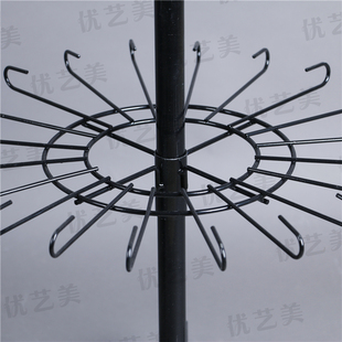优艺美落地防盗架 加重饰品展架 袜子丝巾铁艺货架旋转 雨伞架