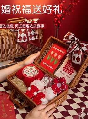 新婚礼物创意小猪摆件送新人新娘订婚结婚礼品婚房布置家居装饰品