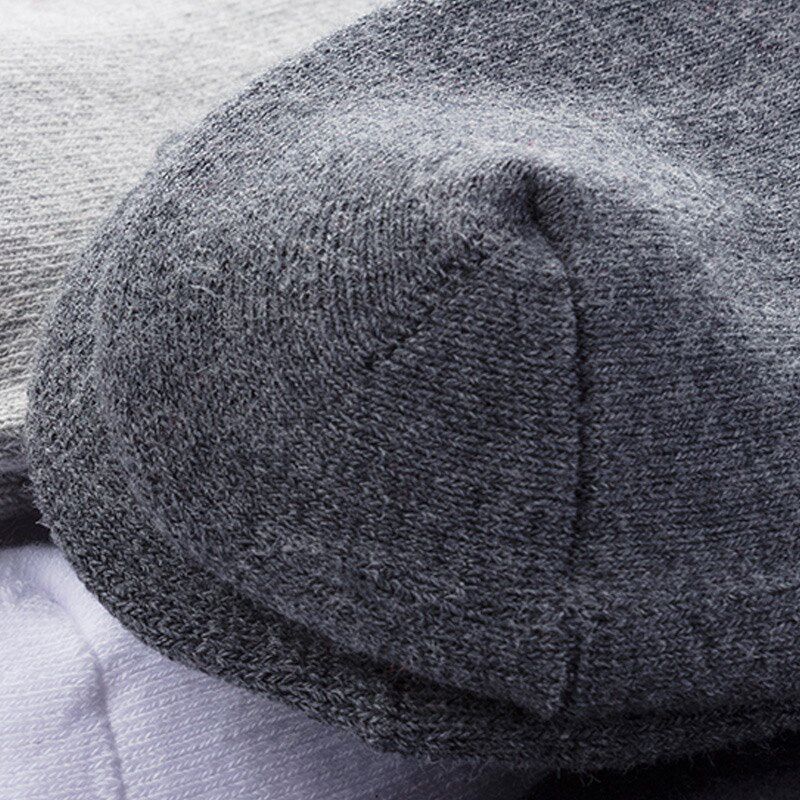 厚袜男冬季加厚加绒袜子男黑色中筒保暖袜毛巾袜吸汗防臭毛袜棉袜