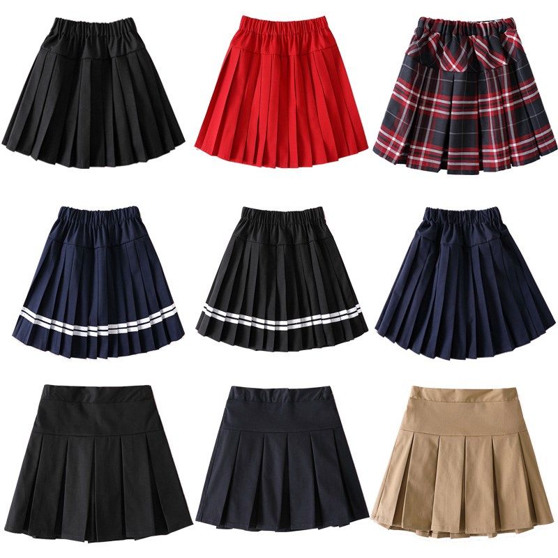 女童百褶裙卡其色小学生半身裙防走光儿童校服藏青演出短裙子夏季,童装/婴儿装/亲子装,半身裙,淘宝优惠券,粉丝福利购,淘宝优惠卷