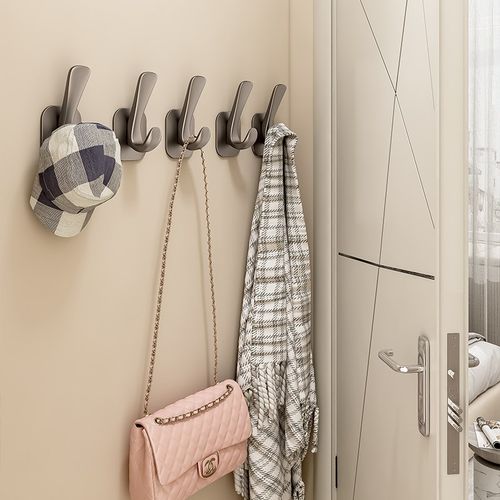 免打孔挂钩门后挂衣钩壁挂式卫生间墙上进门玄关粘贴钩承重衣帽钩