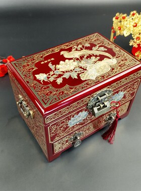 非物质文化遗产 如锦平遥推光漆器 螺钿 婚庆礼品 陪嫁首饰盒礼盒