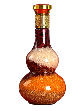 乔迁新居结婚陪嫁五谷丰登杂粮搬家礼物葫芦瓶新房五谷装饰瓶摆件