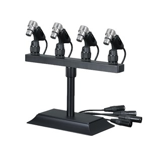 欧特声专业桌面麦克风支架会堂会议演讲话筒架一拖五台式有线咪架