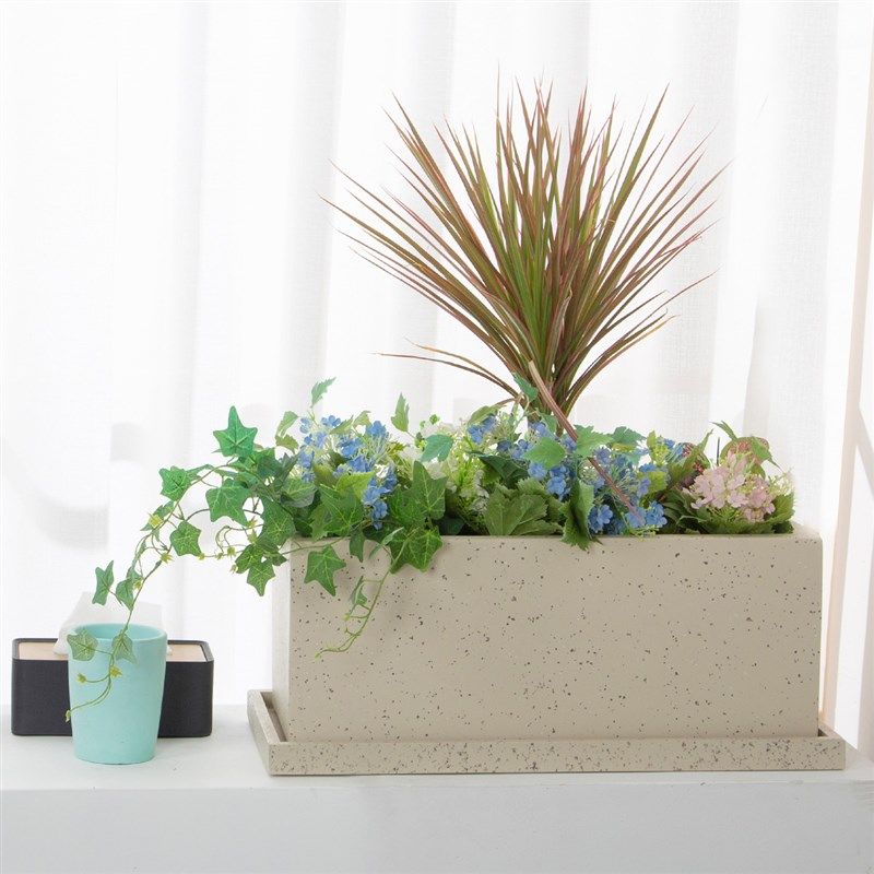 玄之祥石长方形仿水泥花盆托盘接水盘简约底座垫仿水磨石花岗岩,鲜花速递/花卉仿真/绿植园艺,花托/移动托盘,淘宝优惠券,粉丝福利购,淘宝优惠卷
