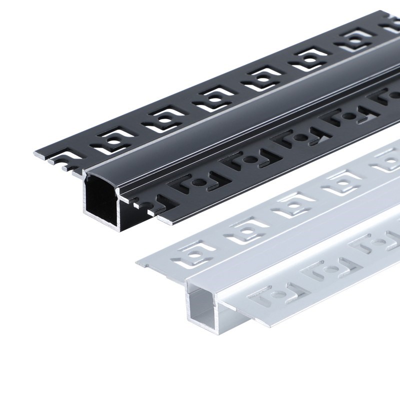 土豪金色灯槽U型嵌入式铁灰线条灯2公分cm20mm毫米线形灯定制铝槽