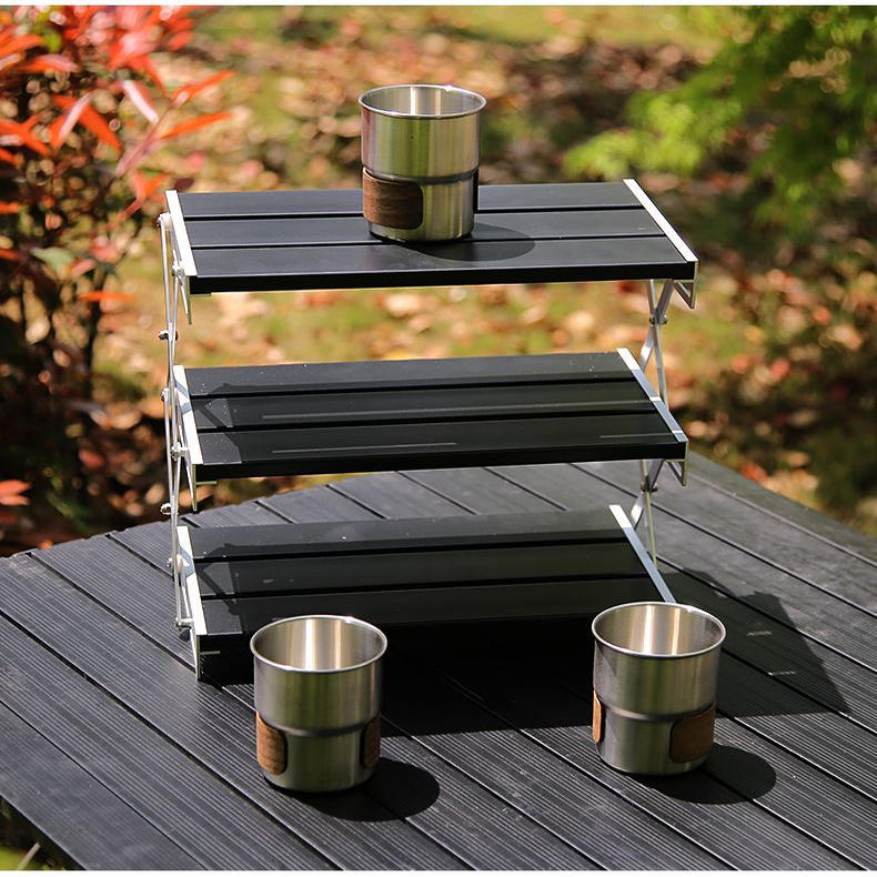 轻量化铝合金多功能折叠置物架