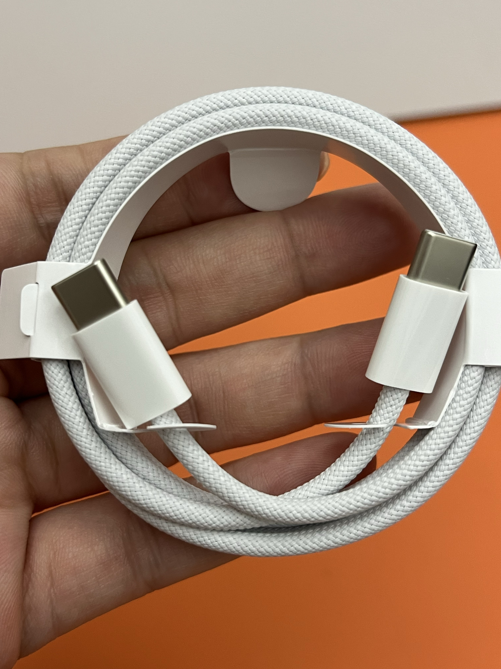 适用iPhone 15系列 苹果15plus iPhone15pro iPhone15pro max原装数据线 充电线  双C口编织快充线