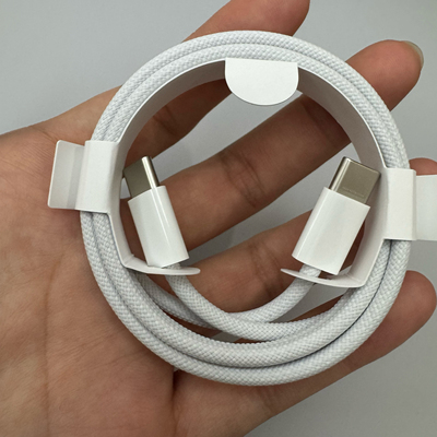 适用苹果15plus iPhone15pro iPhone15pro max原装数据线 充电线 iphone 15系列 双C口编织快充线 20w充头