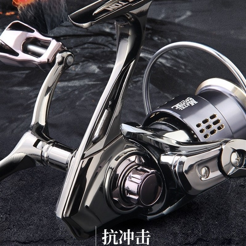 路亚专用纺车轮双摇臂鱼轮微物渔轮远投仿车浅线杯路滑竿