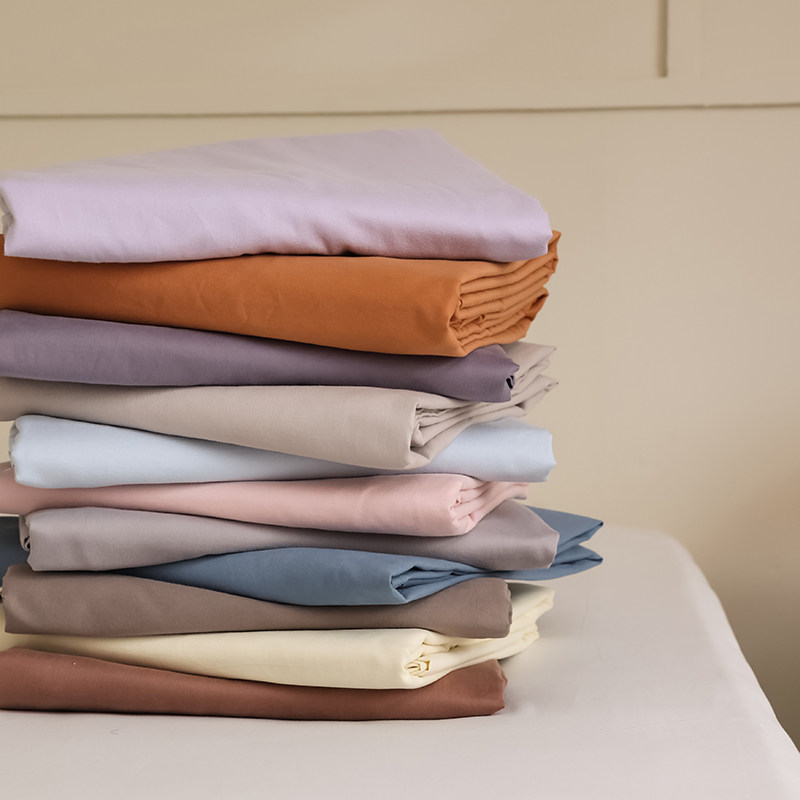 单件A类100支新疆长绒棉单1.8m牀笠 亲肤全棉磨毛1对枕套双人牀单