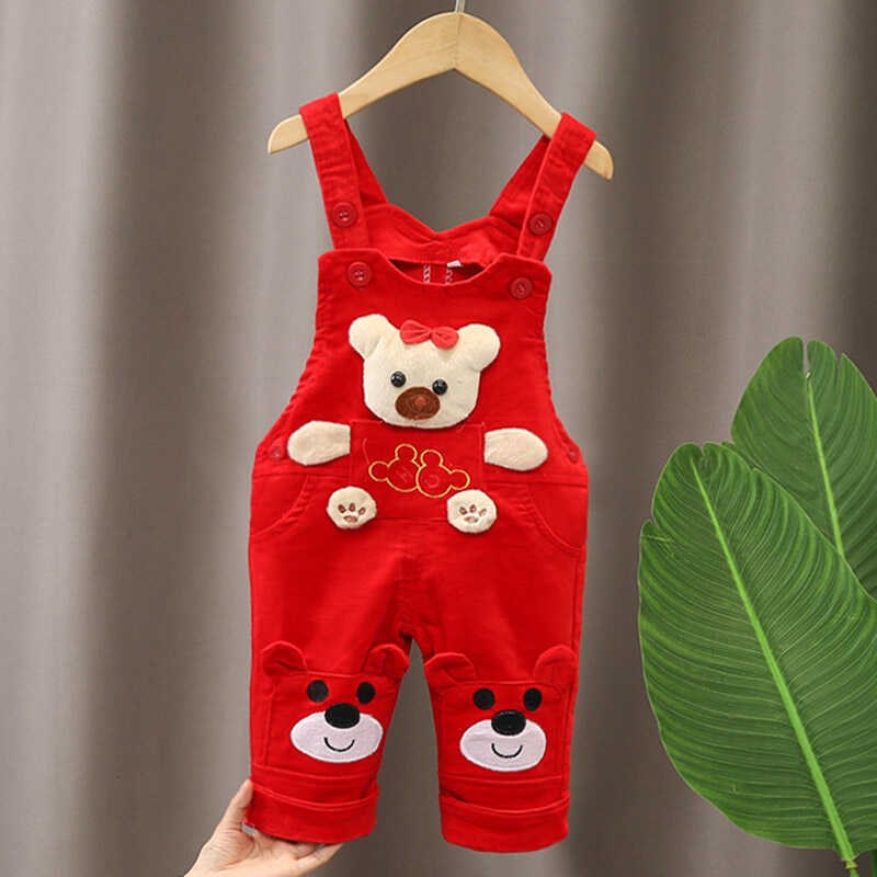 宝宝背带裤外穿儿童春秋单裤女童秋长裤洋气男婴幼儿连体裤子罩裤