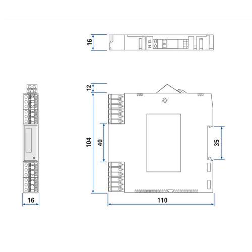 重庆宇通TM6044-PPAA高精度电流信号输入配电隔离器(二入二出)