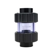 新款 鱼缸防虹吸 溢彩止回阀透明止回阀水泵用PVC塑料防回阀翻板式