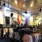 修货架壁挂式 铁艺服装 店装 架女装 正挂衣服架 店展示架衣服上墙服装