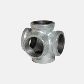 立体三通镀锌四通接头镀锌管连接件六通五通水管接头玛钢晾衣架