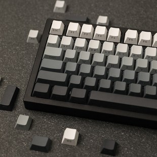 133键全套 EPOMAKER 侧刻黑色渐变 PBT键帽原厂 机械键盘适配