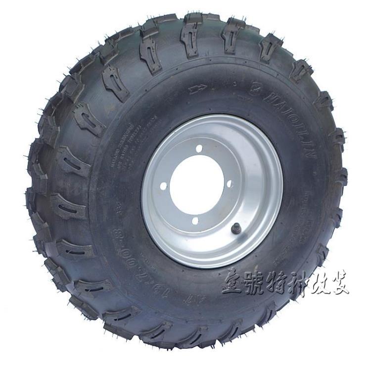 四轮卡丁车沙滩车配件8寸真空轮胎轮毂加厚19X7-8 18X9.5-8寸轮胎