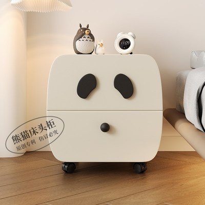 2025新款儿童床头柜家用卧室小型窄创意代替可移动实木床头小边几