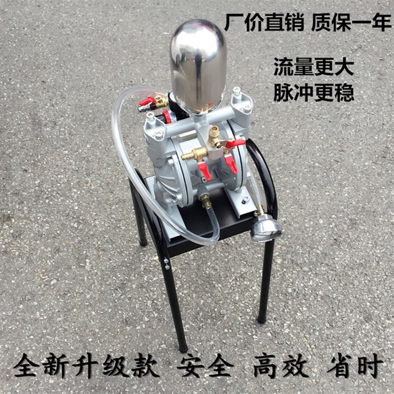 气动隔膜泵A10A15A20台湾原装耐腐蚀油漆喷漆泵双隔膜泵铝合金