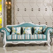 欧式 布艺沙发123组合实木沙发双人三人沙发小户型客厅组可拆洗